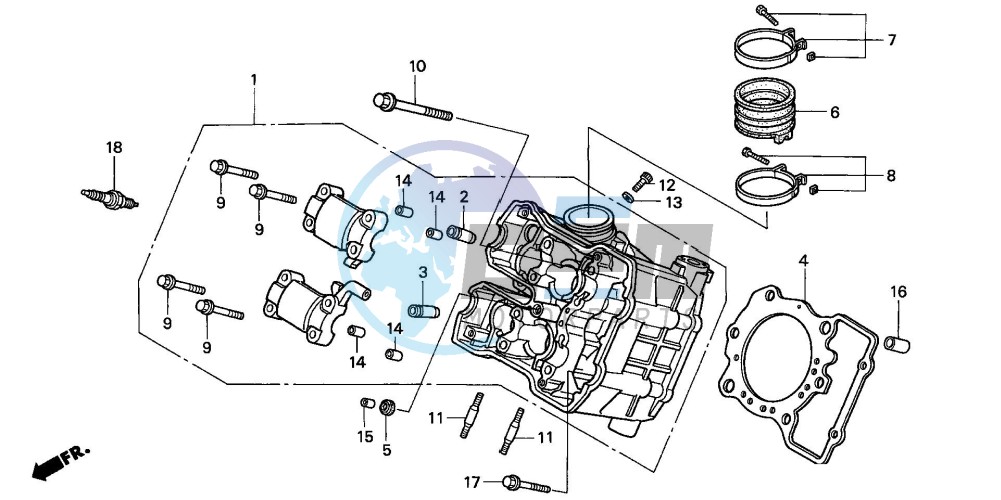 CYLINDER HEAD (FRONT)