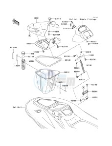 JT 1200 C [1200 STX-R] (1-2) [1200 STX-R] drawing HULL FRONT FITTINGS-- C1- -