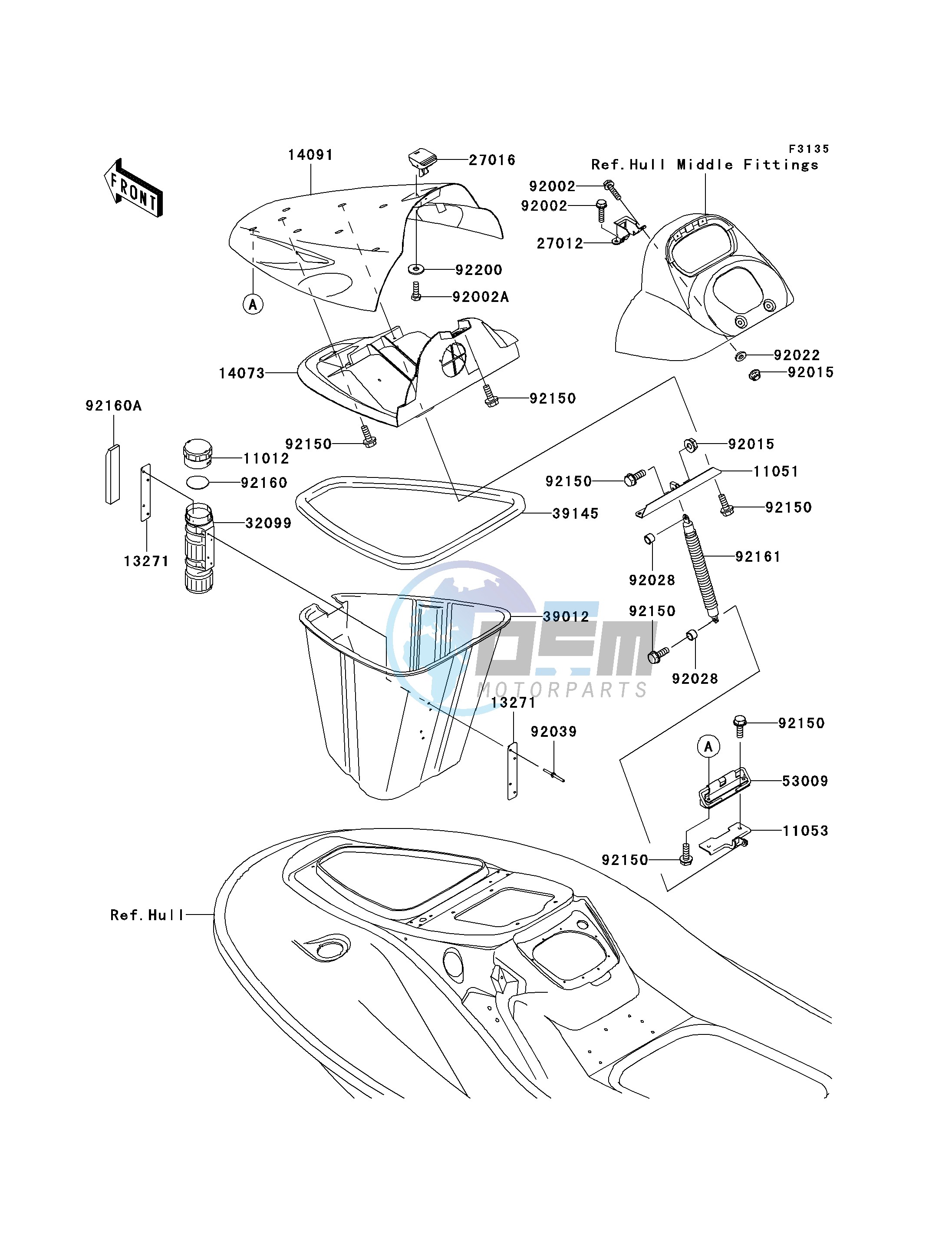 HULL FRONT FITTINGS-- C1- -