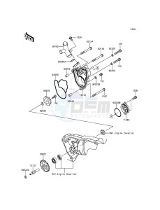 KX250F KX250ZFF EU drawing Water Pump