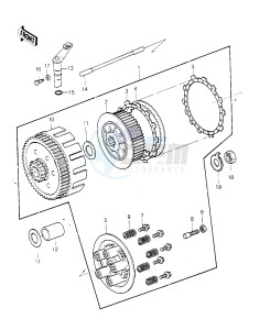 KDX 250 B [KDX250] (B1) [KDX250] drawing CLUTCH -- 81KDX250-B1- -