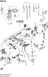 GSX-R1000 (E2) drawing WIRING HARNESS