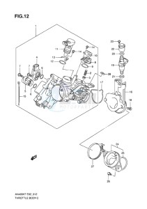 AN400 BURGMAN EU-UK drawing THROTTLE BODY