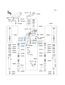 BN 125 A [ELIMINATOR 125] (A6F-A9F) A9F drawing FRONT FORK