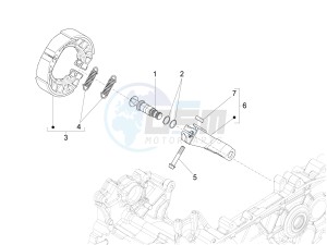 LX 125 4T 3V ie drawing Rear brake - Brake jaw