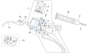 Leonardo 250 st (eng. Yamaha) drawing Rear master brake cylinder