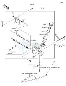 MULE SX 4x4 KAF400HHF EU drawing Master Cylinder