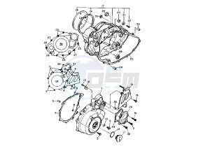 TT E 600 drawing CRANKCASE COVER