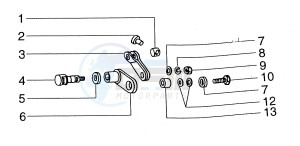 50 FL2 drawing Front brake lever