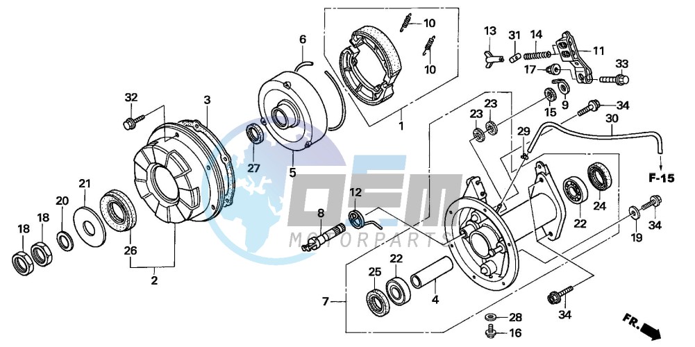 REAR BRAKE PANEL