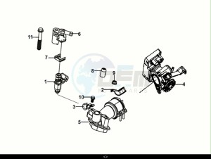 SYMPHONY CARGO 125 (AY12WA-EU) (E5) (M1) drawing ECU SET