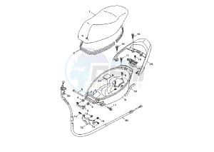 NXC CYGNUS X 125 drawing SEAT CARRIER