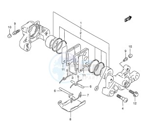 GSX750F (E2) drawing REAR CALIPER