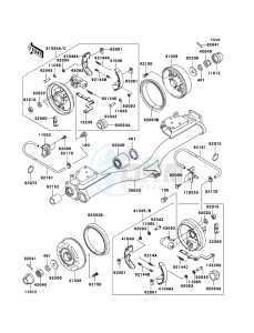 MULE 3000 KAF620-G5 EU drawing Rear Hub