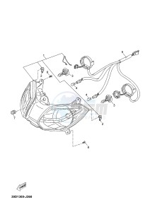 X-MAX125 XMAX 125 EVOLIS 125 (2ABF) drawing HEADLIGHT