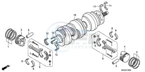 GL18009 France - (F / CMF) drawing CRANKSHAFT/PISTON