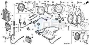 GL1800A NZ - (NZ) drawing AUDIO UNIT (AIRBAG)