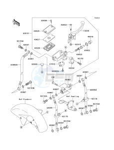 ZX 1200 C [NINJA ZZR 1200] (C1-C4) [NINJA ZZR 1200] drawing FRONT MASTER CYLINDER-- C3_C4- -