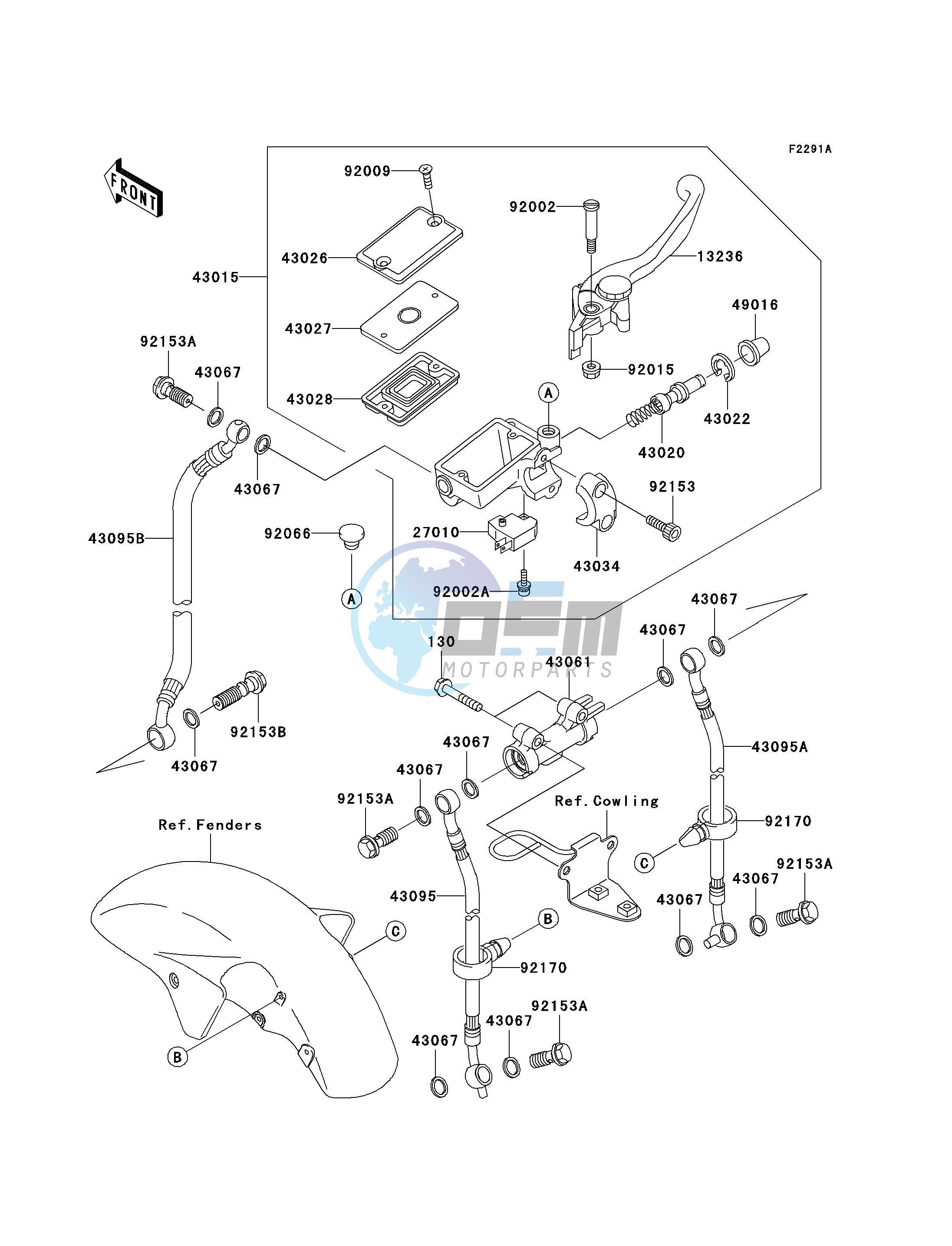 FRONT MASTER CYLINDER-- C3_C4- -