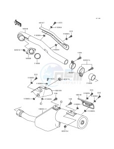 KL 650 B [TENGAI] (B2-B3) [TENGAI] drawing MUFFLER