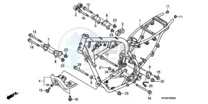 CRF230F9 Europe Direct - (ED / CMF) drawing FRAME BODY