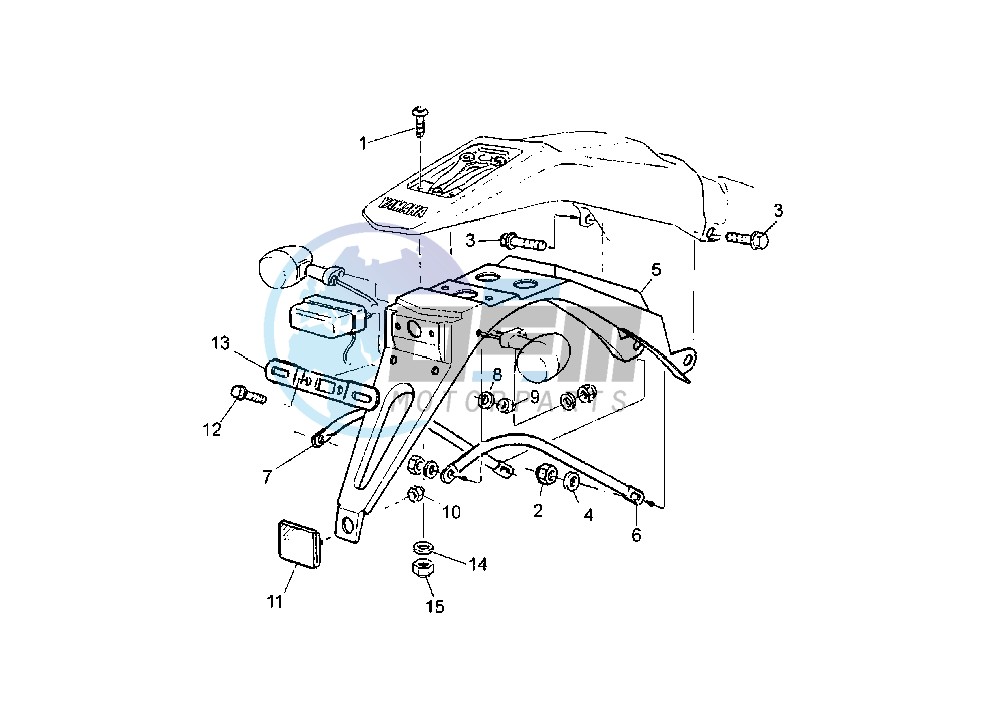 BRACKET, LICENCE EURO KIT