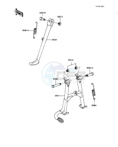 KZ 1100 A [SHAFT] (A1-A3) [SHAFT] drawing STANDS