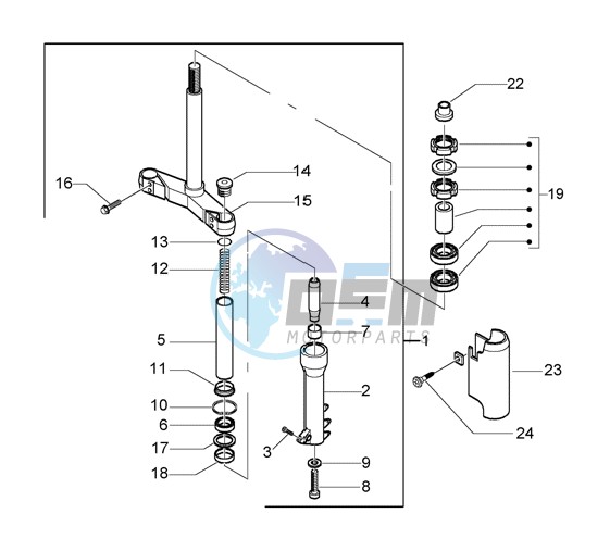 Fork - steearing bearings