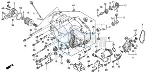 TRX350TM RANCHER drawing FRONT CRANKCASE COVER (2)