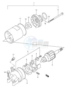 GSF250V (E24) Bandit drawing STARTER MOTOR