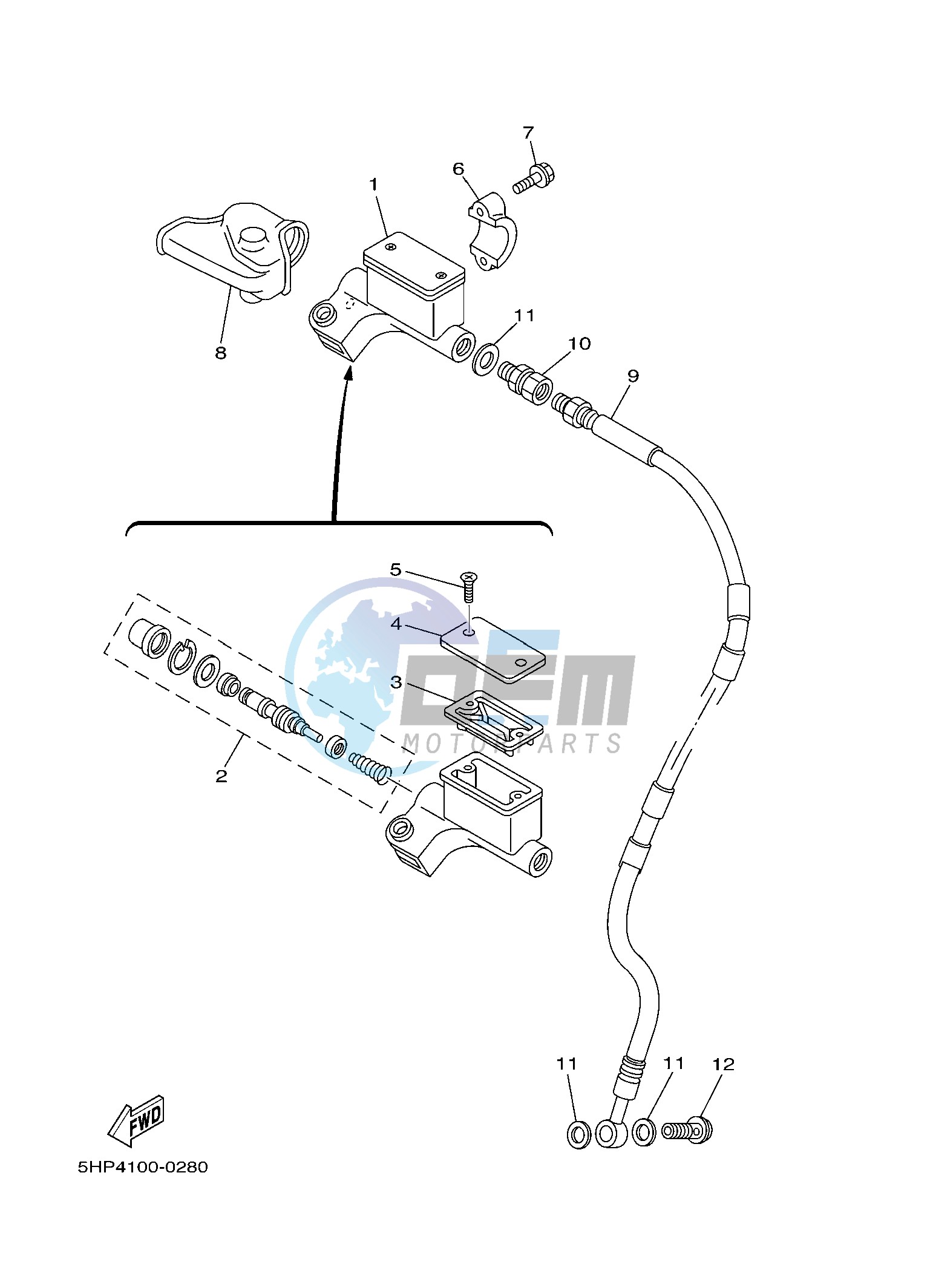 FRONT MASTER CYLINDER