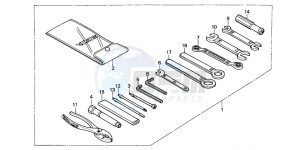 CBR1000F drawing TOOLS