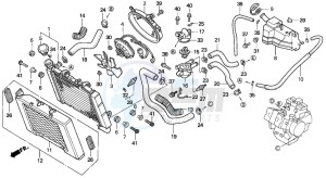 VF750C drawing RADIATOR