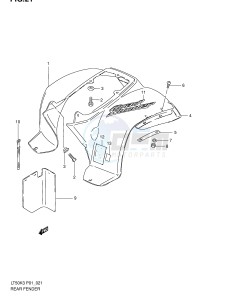 LT50 (P1) drawing REAR FENDER