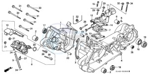 SH75 drawing CRANKCASE/OIL PUMP