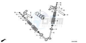 CRF100F9 Australia - (U) drawing CAMSHAFT/VALVE