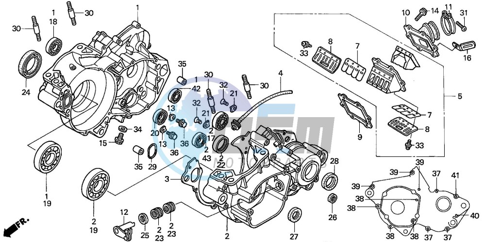 CRANKCASE (CR250R3)