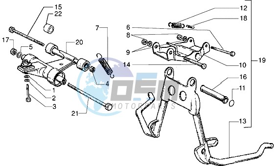 Central Stand - Swinging arm