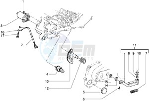 ICE 50 drawing Starting motor-starter lever