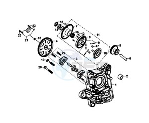 FNX 125 (GC12G1-EU) (L9) drawing R CRANK CASE-OIL PUMP ASSY / FNX 125 (GC12G1-EU) (L9)