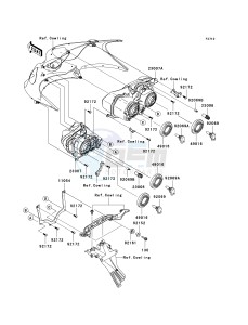 KRF 750 F [TERYX 750 4X4 NRA OUTDOORS] (F8F) C9FA drawing HEADLIGHT-- S- -