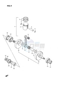 RM80 (E24) drawing CRANKSHAFT (MODEL G H)