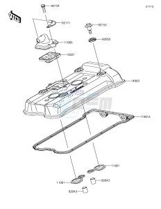 NINJA 650 EX650KHF XX (EU ME A(FRICA) drawing Cylinder Head Cover