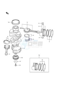 DF 300A drawing Crankshaft