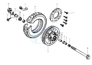 JOYRIDE - 125 cc drawing FRONT WHEEL