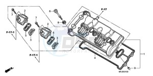 CBR600RR9 U / MME SPC 2U drawing CYLINDER HEAD COVER