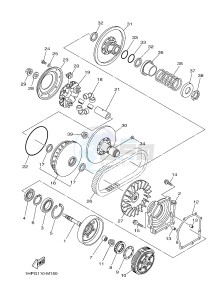 YFM550FWAD YFM5FGPD GRIZZLY 550 EPS (1HSE 1HSF) drawing CLUTCH