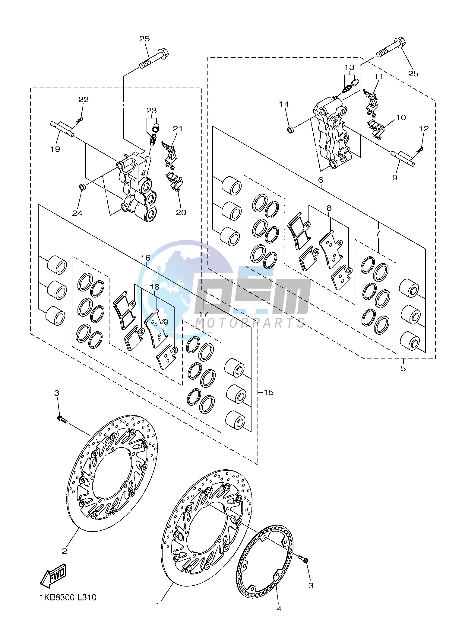 FRONT BRAKE CALIPER