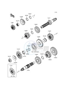 KX250F KX250ZFF EU drawing Transmission