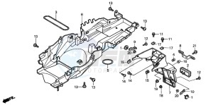 CB900F 919 drawing REAR FENDER